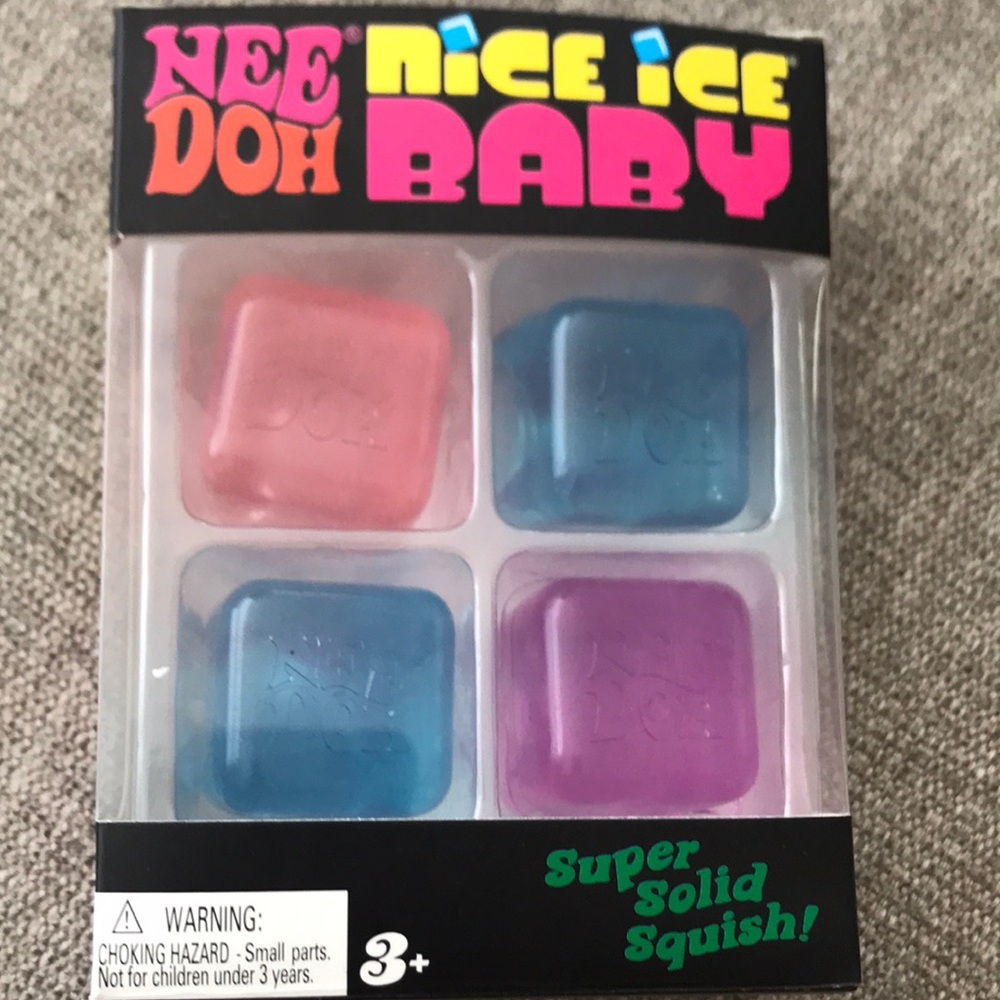 Nice Ice Baby NeeDoh Super Solid Squish Set - Pink, Blue, Purple